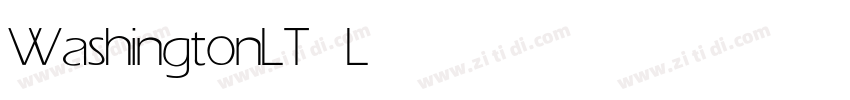 WashingtonLT Light字体转换